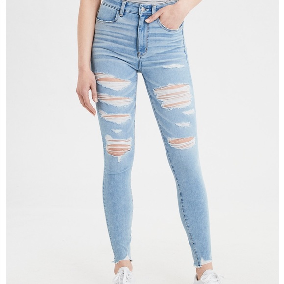 American Eagle Outfitters Denim - American Eagle Light Wash Denim High-Rise Jeans